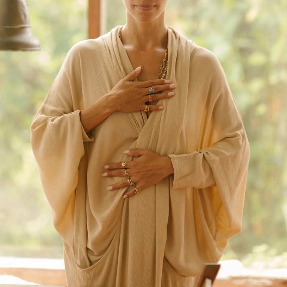 Limited Edition Amma Gown (100% Bamboo Rayon) in Spring Clay)